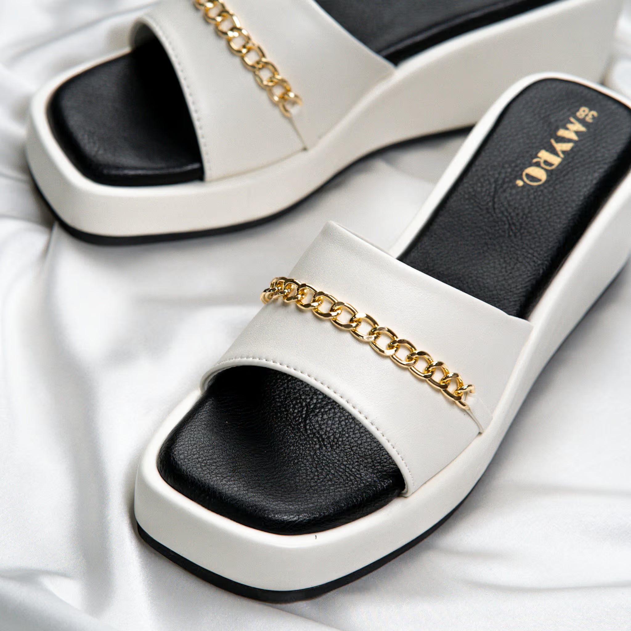 Voge White Boston Heel