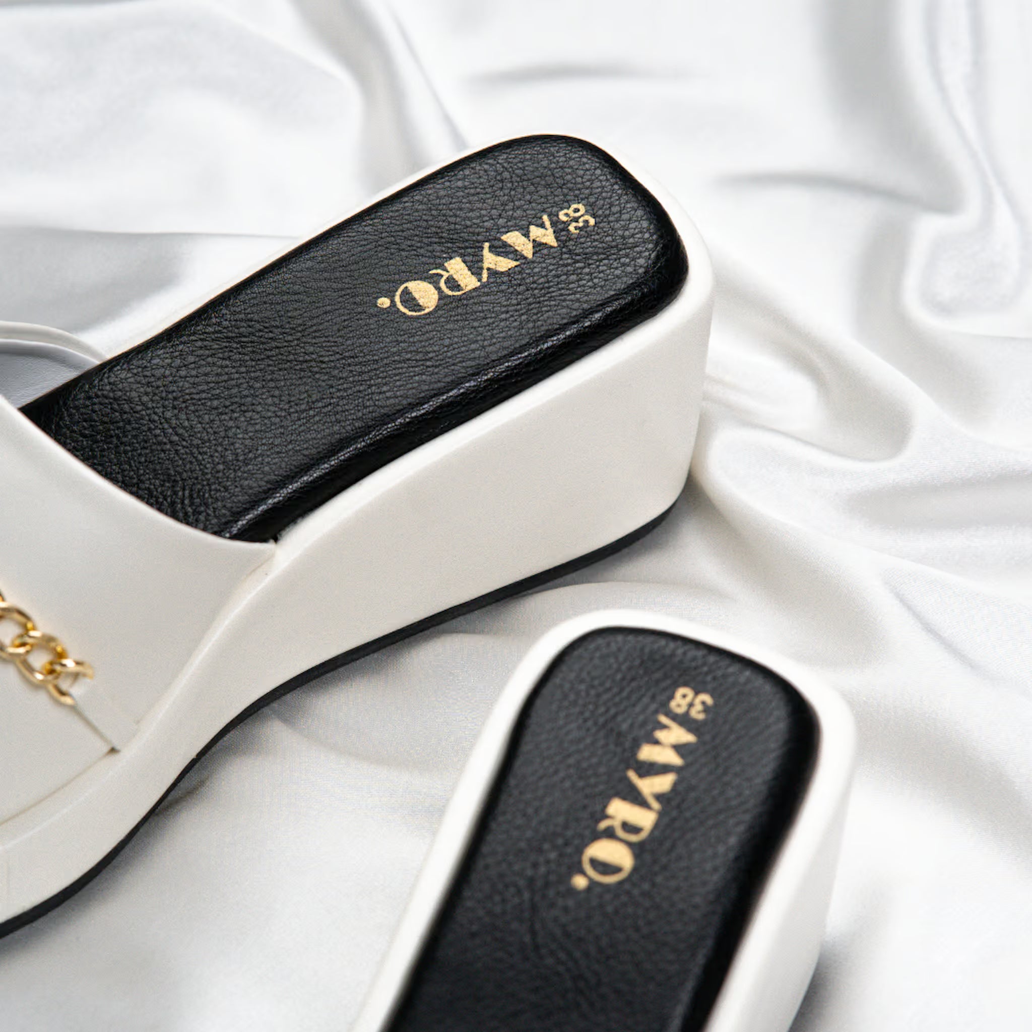 Voge White Boston Heel