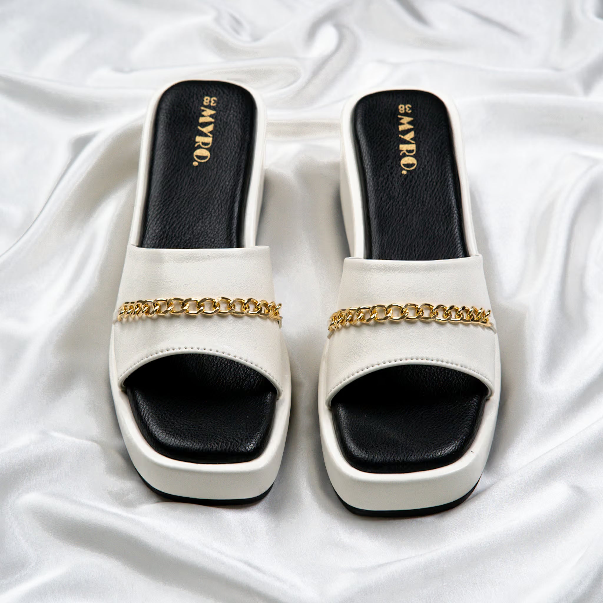 Voge White Boston Heel