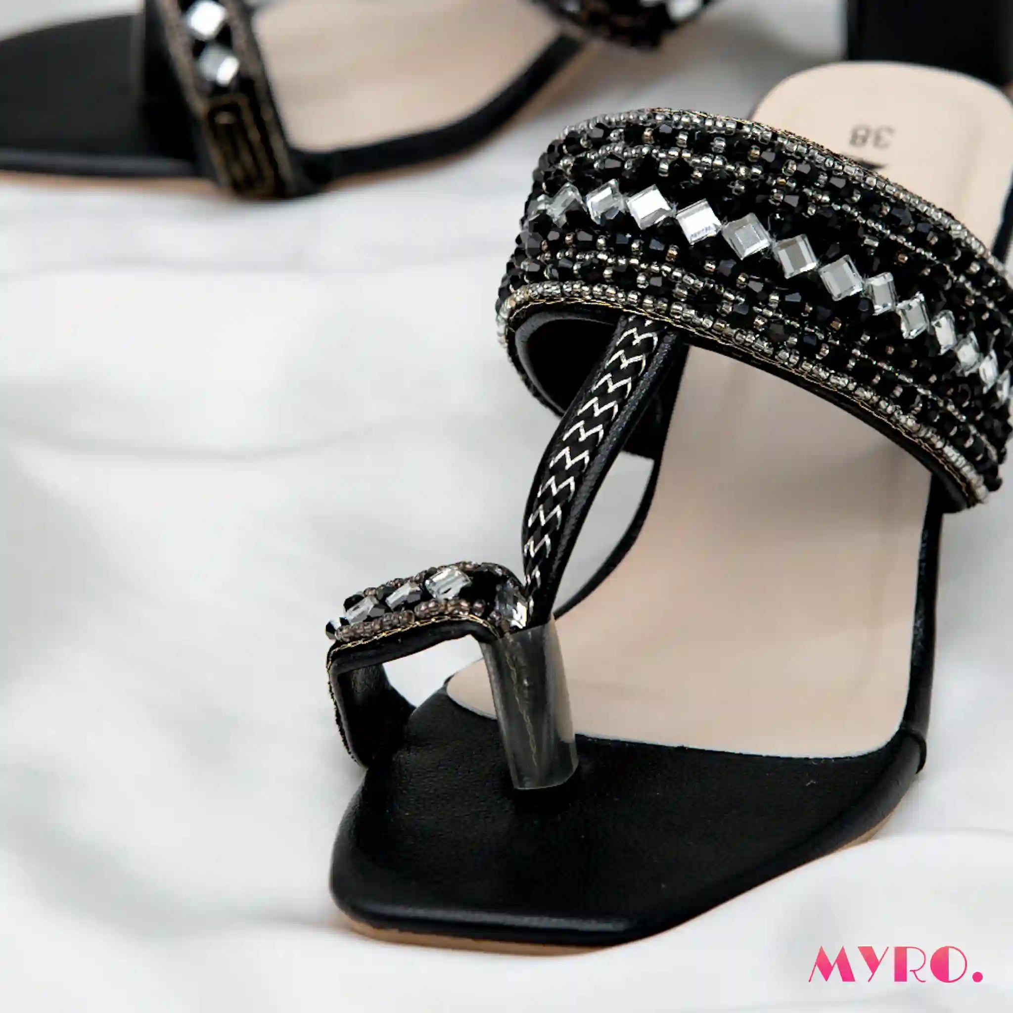 Aizah Black Heel