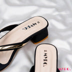 Afra Black Low Heel - MYRO