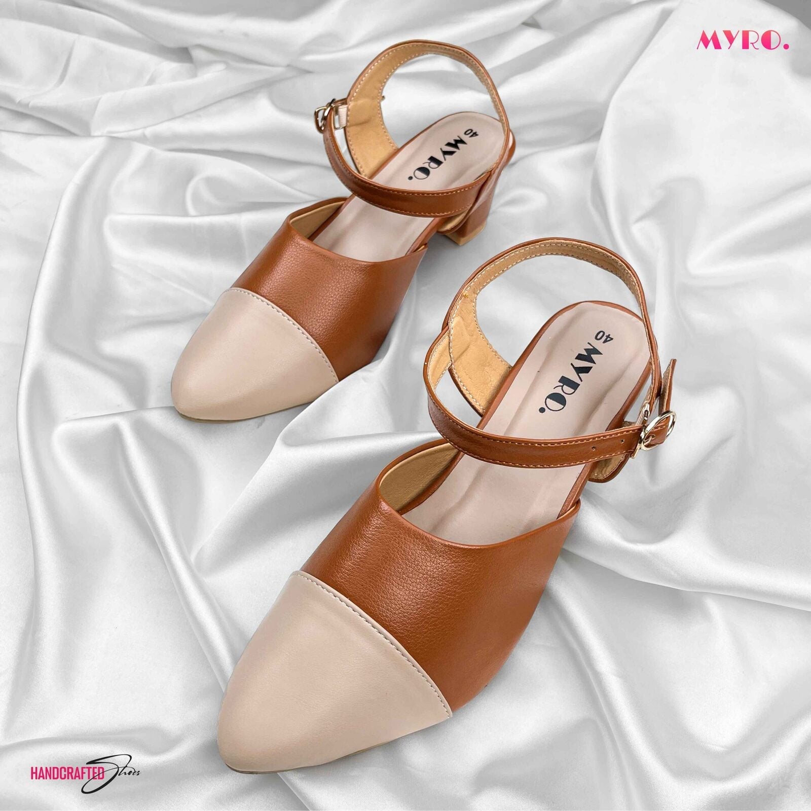 Cinnamon Cream Mules - MYRO