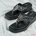 Eloria Zardosi Black Heel - MYRO