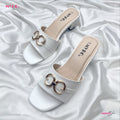 Retro White Low Heel - MYRO