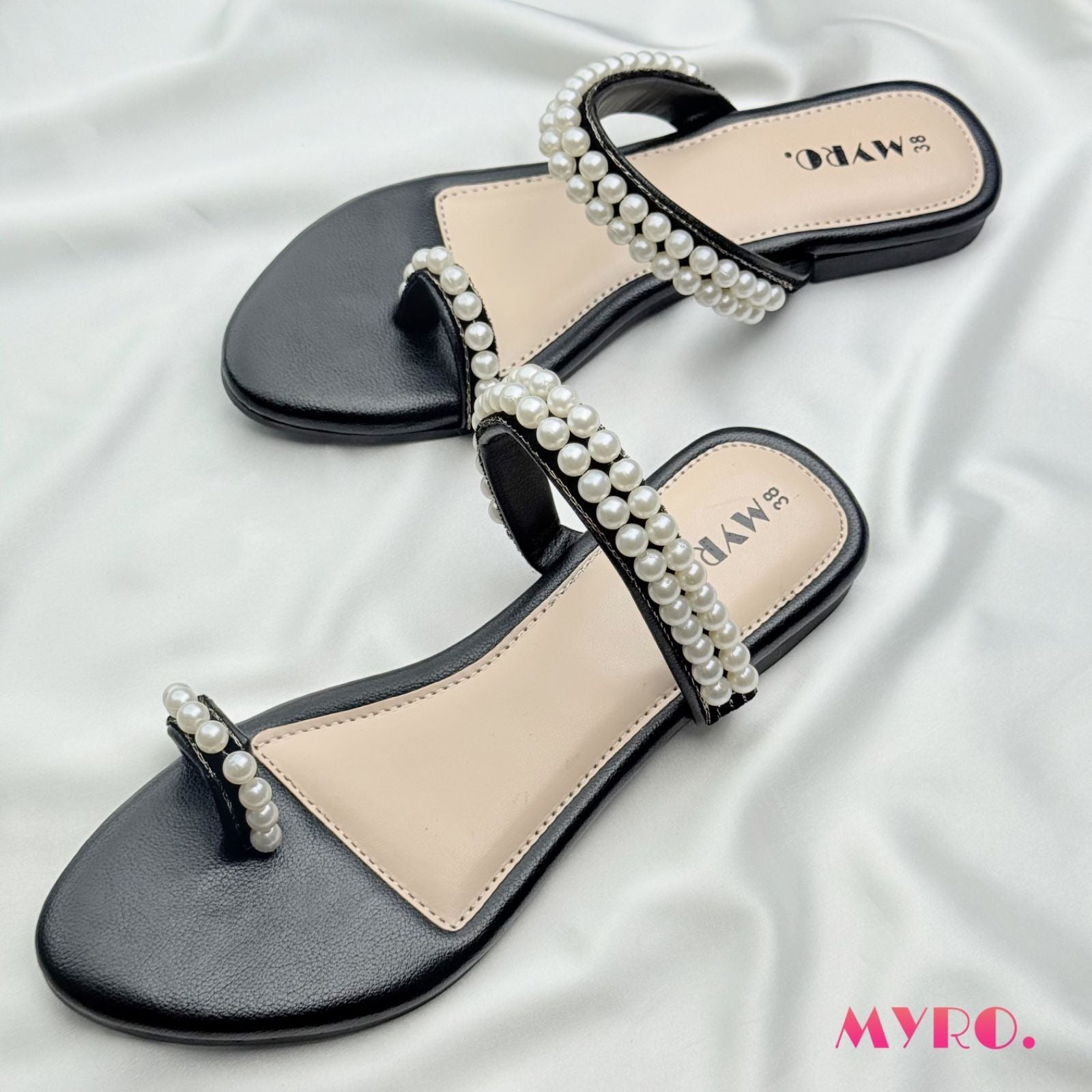 Roshni Zardosi White Flat - MYRO