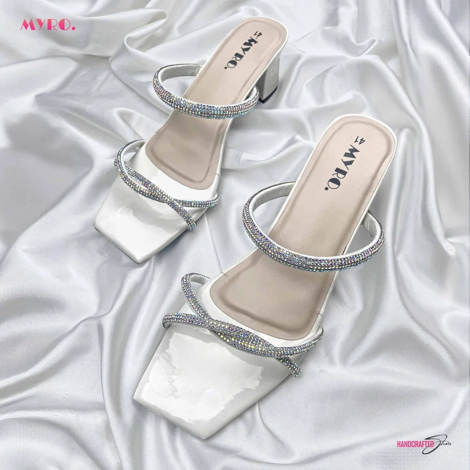 Siren White Heel